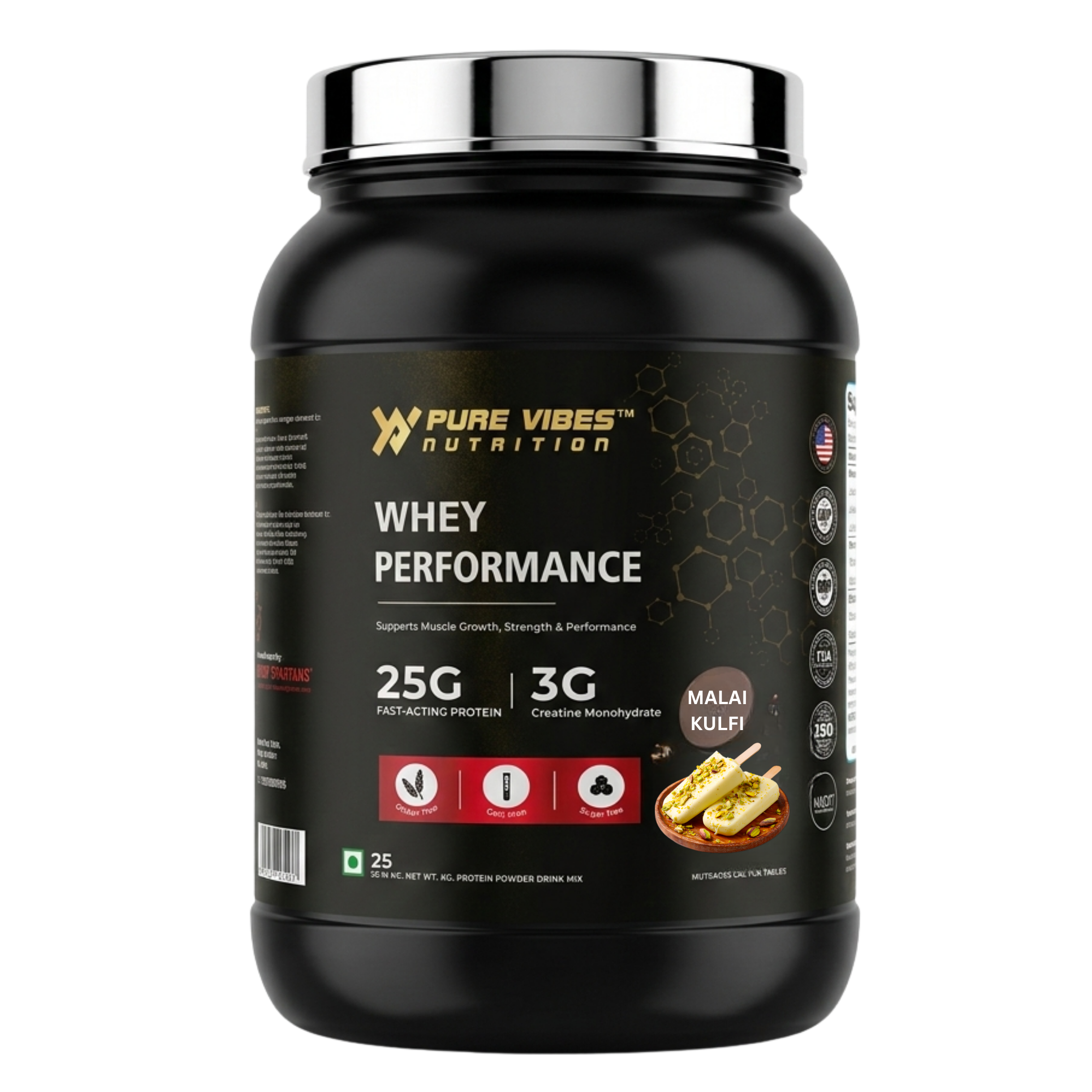 WHEY PERFORMANCE – 25g Protein & 3g Creatine (1kg | 25 Servings)